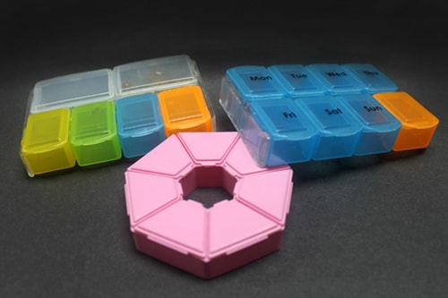 pill box container